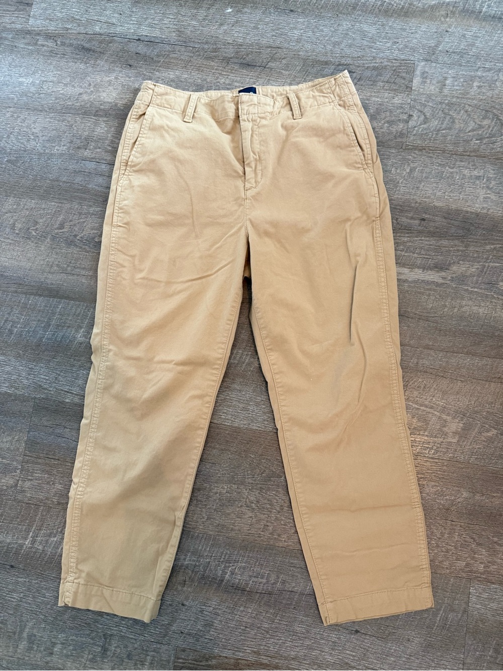 Gap Khaki Chino Pants Size 12 Stretch Ankle Trousers Beige Tan Career Casual